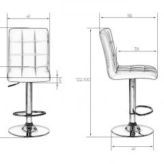 Стул барный DOBRIN KRUGER LM-5009 (черный) в Дегтярске - degtyarsk.mebel24.online | фото 2