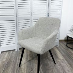 Стул BRANDY WZ2042-19 галечный серый фактурный велюр/ черный каркас М-City в Дегтярске - degtyarsk.mebel24.online | фото 5