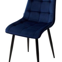 Стул CHIC BLUVEL-86 NAVY BLUE / черный каркас М-City в Дегтярске - degtyarsk.mebel24.online | фото