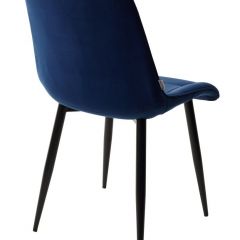 Стул CHIC BLUVEL-86 NAVY BLUE / черный каркас М-City в Дегтярске - degtyarsk.mebel24.online | фото 3