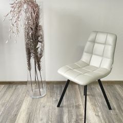 Стул CHILLI SQUARE HK017-03 светло-серый, PU/ черный каркас М-City в Дегтярске - degtyarsk.mebel24.online | фото 5