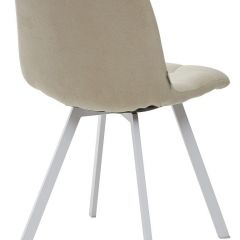 Стул CHILLI SQUARE UF860-01B бежевый, ткань/ белый каркас М-City в Дегтярске - degtyarsk.mebel24.online | фото 2