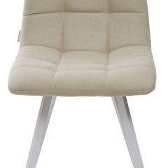 Стул CHILLI SQUARE UF860-01B бежевый, ткань/ белый каркас М-City в Дегтярске - degtyarsk.mebel24.online | фото 3