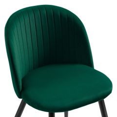 Стул на металлокаркасе Gabi 1 dark green / black в Дегтярске - degtyarsk.mebel24.online | фото 5