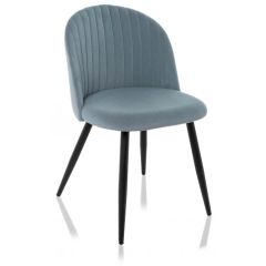 Стул на металлокаркасе Gabi 1 light blue / black в Дегтярске - degtyarsk.mebel24.online | фото 2