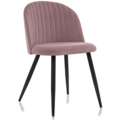 Стул на металлокаркасе Gabi 1 light purple / black в Дегтярске - degtyarsk.mebel24.online | фото