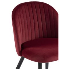 Стул на металлокаркасе Gabi 1 wine red / black в Дегтярске - degtyarsk.mebel24.online | фото 4