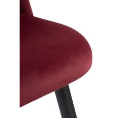 Стул на металлокаркасе Gabi 1 wine red / black в Дегтярске - degtyarsk.mebel24.online | фото 5