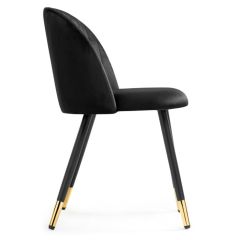 Стул на металлокаркасе Gabi black / black / gold в Дегтярске - degtyarsk.mebel24.online | фото 3