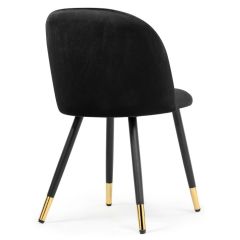 Стул на металлокаркасе Gabi black / black / gold в Дегтярске - degtyarsk.mebel24.online | фото 4