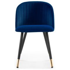 Стул на металлокаркасе Gabi dark blue / black / gold в Дегтярске - degtyarsk.mebel24.online | фото 2