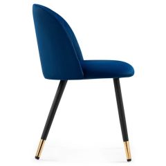 Стул на металлокаркасе Gabi dark blue / black / gold в Дегтярске - degtyarsk.mebel24.online | фото 3