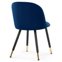 Стул на металлокаркасе Gabi dark blue / black / gold в Дегтярске - degtyarsk.mebel24.online | фото 4