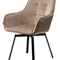 Стул MAVERICK 360 град. поворот. BLUVEL-40 BEIGE/ черный каркас, М-City в Дегтярске - degtyarsk.mebel24.online | фото 4