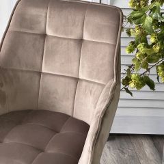 Стул MAVERICK 360 град. поворот. BLUVEL-40 BEIGE/ черный каркас, М-City в Дегтярске - degtyarsk.mebel24.online | фото 6
