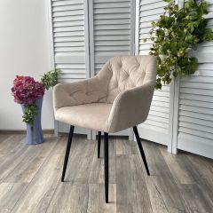 Стул PERU PK6015-06 BEIGE античный бежевый, велюр M-City в Дегтярске - degtyarsk.mebel24.online | фото 2