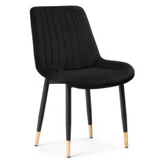 Стул на металлокаркасе Seda-1 black / gold / black в Дегтярске - degtyarsk.mebel24.online | фото