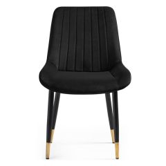 Стул на металлокаркасе Seda-1 black / gold / black в Дегтярске - degtyarsk.mebel24.online | фото 2