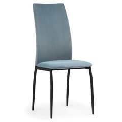 Стул на металлокаркасе Tod light blue / black в Дегтярске - degtyarsk.mebel24.online | фото 3