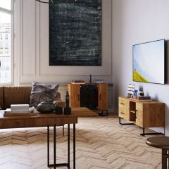 Тумба под ТВ ЛОФТ в Дегтярске - degtyarsk.mebel24.online | фото 2