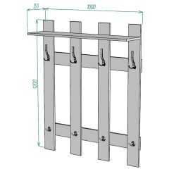 Вешалка V3 в Дегтярске - degtyarsk.mebel24.online | фото 2