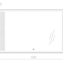 Зеркало Cosmo 120 black с подсветкой Sansa (SC1048Z) в Дегтярске - degtyarsk.mebel24.online | фото 2