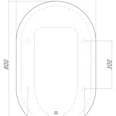 Зеркало Дакка 800х500 с подсветкой Домино (GL7036Z) в Дегтярске - degtyarsk.mebel24.online | фото 8