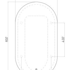 Зеркало Дакка 900х500 с подсветкой Домино (GL7037Z) в Дегтярске - degtyarsk.mebel24.online | фото 8