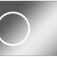 Зеркало Eclipse 100 black с подсветкой Sansa (SE1032Z) в Дегтярске - degtyarsk.mebel24.online | фото 1