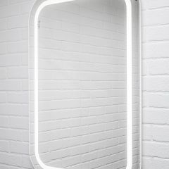Зеркало Elis 100 white с подсветкой Sansa (SEe1045Z) в Дегтярске - degtyarsk.mebel24.online | фото 3