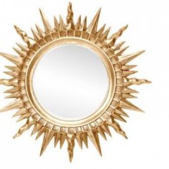 Зеркало круглое золото (1810(1) в Дегтярске - degtyarsk.mebel24.online | фото 1