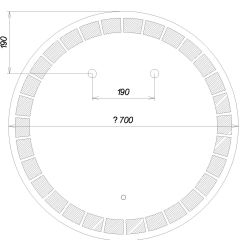 Зеркало Маскат 700х700 с подсветкой Домино (GL7057Z) в Дегтярске - degtyarsk.mebel24.online | фото 6