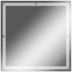 Зеркало Паликир 700х700 с подсветкой Домино (GL7051Z) в Дегтярске - degtyarsk.mebel24.online | фото 1