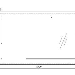 Зеркало Ray 120 black с подсветкой Sansa (SR1034Z) в Дегтярске - degtyarsk.mebel24.online | фото 6