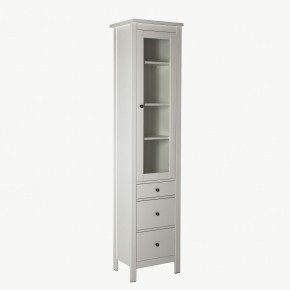 2.08.07.120.1 САГА шкаф с витриной 50 белый RU в Дегтярске - degtyarsk.mebel24.online | фото 2