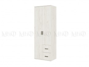 АЛТЕЯ Шкаф 2-х ств (Дуб крафт белый) в Дегтярске - degtyarsk.mebel24.online | фото 1