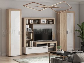 Ангара Пенал (Белый глянец/Сонома) в Дегтярске - degtyarsk.mebel24.online | фото 3