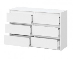 АЙДЕН КМ06-1200 Комод 6 ящиков (белый) в Дегтярске - degtyarsk.mebel24.online | фото 2