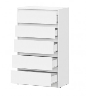 АЙДЕН КМ06-700 Комод 5 ящиков (белый) в Дегтярске - degtyarsk.mebel24.online | фото 2