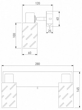 Бра Eurosvet Fente 20090/2 белый/хром в Дегтярске - degtyarsk.mebel24.online | фото 5