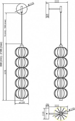Бра Maytoni Golden Cage MOD216WL-L10G3K в Дегтярске - degtyarsk.mebel24.online | фото 2