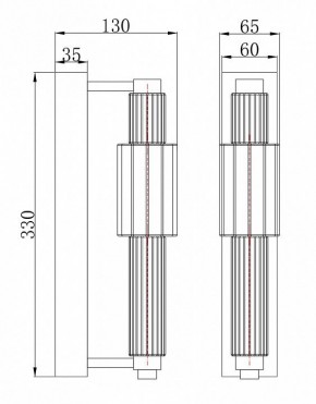 Бра Maytoni Verticale MOD308WL-L9CG3K в Дегтярске - degtyarsk.mebel24.online | фото 3