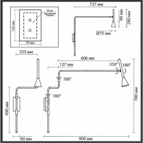 Бра Odeon Light Izzy 7032/1W в Дегтярске - degtyarsk.mebel24.online | фото 4