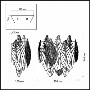 Бра Odeon Light Lace 5052/3W в Дегтярске - degtyarsk.mebel24.online | фото 4