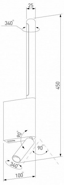 Бра с подсветкой Elektrostandard Sarca a066400 в Дегтярске - degtyarsk.mebel24.online | фото 5