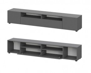 ДЕНВЕР Гостиная (Варианнт-2) Графит серый в Дегтярске - degtyarsk.mebel24.online | фото 2