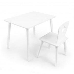Детский комплект стол и стул «Звезда» Rolti Baby (белый/белый, массив березы/мдф) в Дегтярске - degtyarsk.mebel24.online | фото