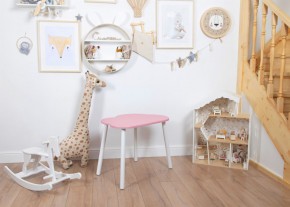Детский стол Rolti Baby «Облачко»  (розовый/белый, массив березы/мдф) в Дегтярске - degtyarsk.mebel24.online | фото