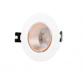 DK3061-WBR Встраиваемый светильник, IP 20, 10 Вт, GU5.3, LED, белый/бронзовый, пластик в Дегтярске - degtyarsk.mebel24.online | фото 1