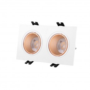 DK3072-WBR Встраиваемый светильник, IP 20, 10 Вт, GU5.3, LED, белый/бронзовый, пластик в Дегтярске - degtyarsk.mebel24.online | фото 1